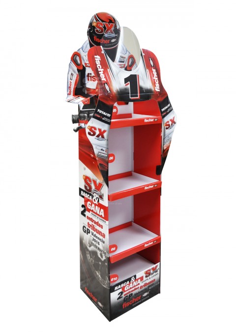 FloorStand Carton Moto GP Fischer Iberica 6945